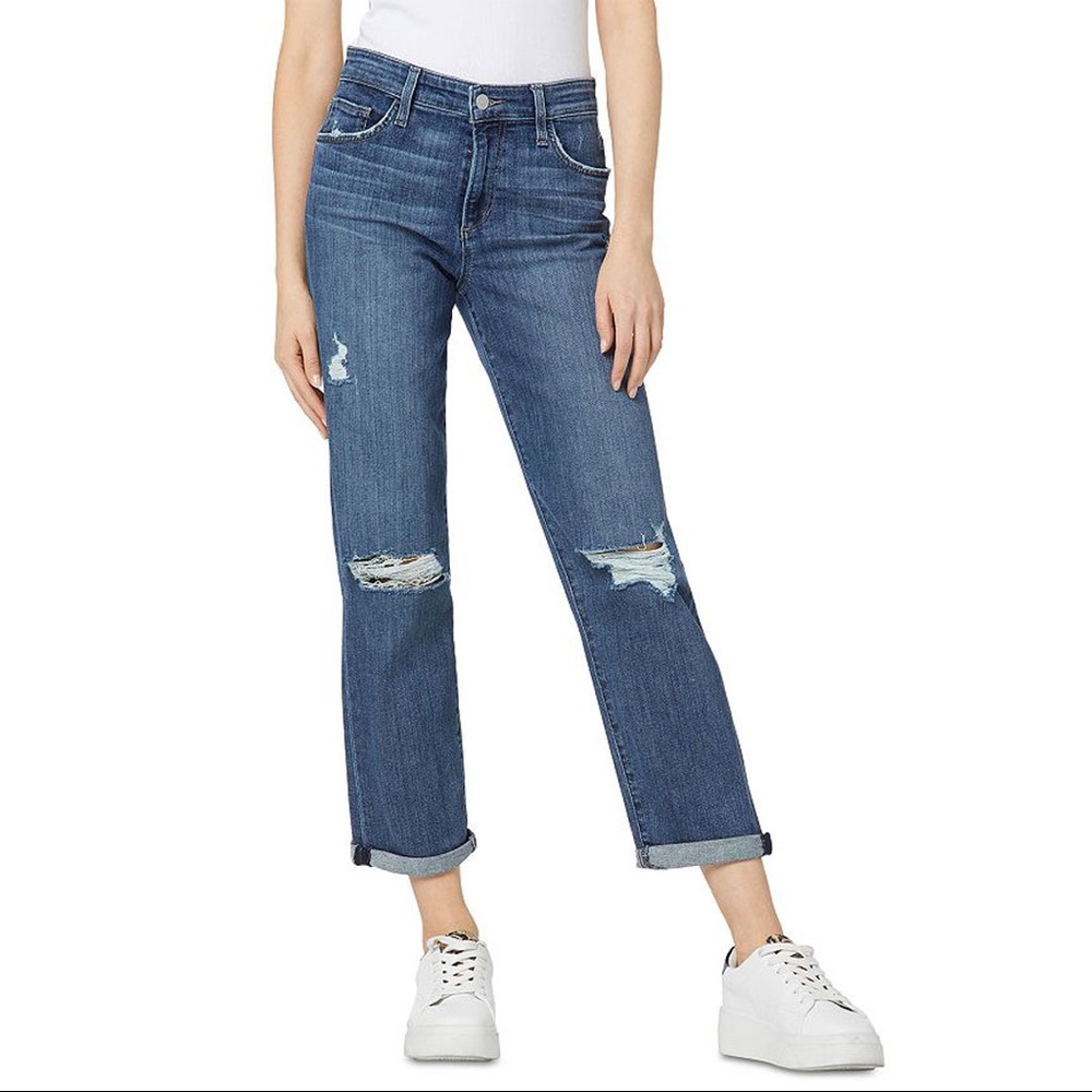 Joe’s Jeans The Niki Ripped Boyfriend Jeans in Benezette